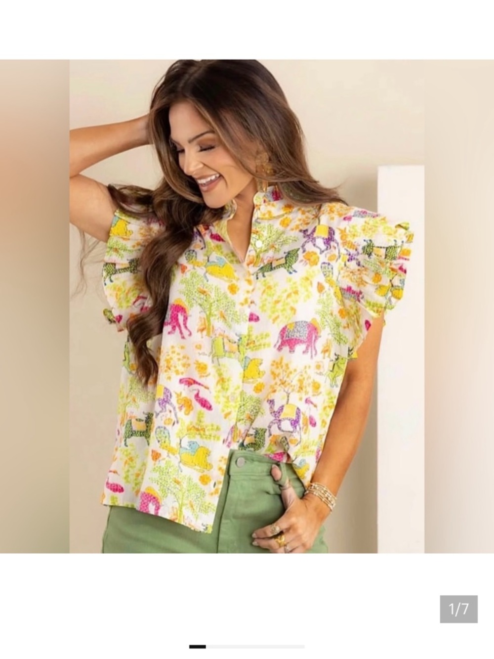 NWT Ivy Jane Animal Fair Size Large Cotton Blend